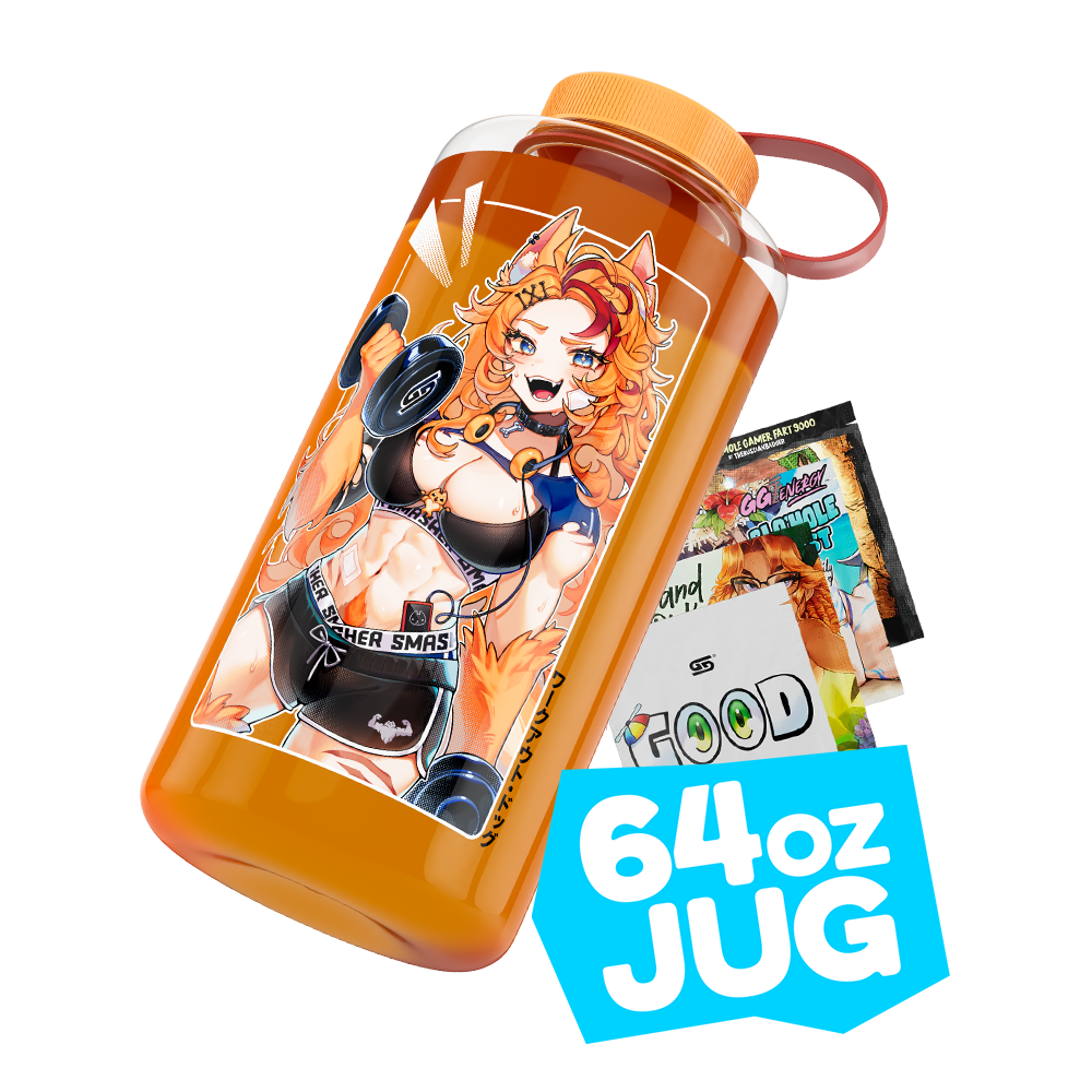 Waifu Jugs x Buffpup: Post Workout 64oz Jug - Gamer Supps