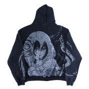 Holy Sheet: BOO! Distressed Zip-Up Hoodie - Gamer Supps