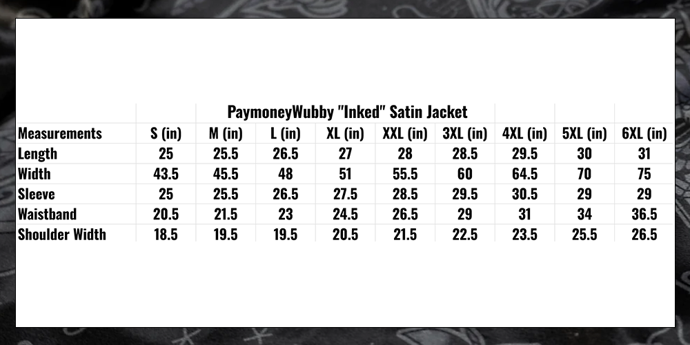 PaymoneyWubby Inked Satin Bomber - Gamer Supps