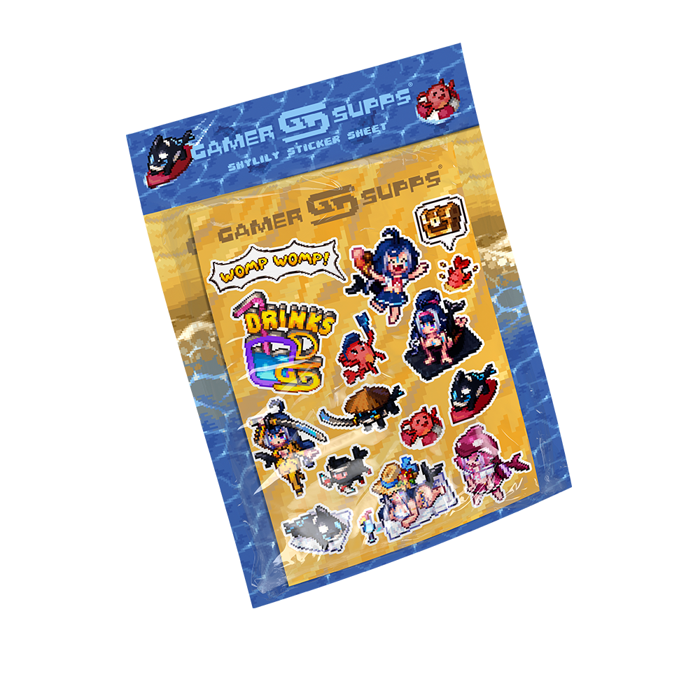 PIXEL CUPS x Shylily Sticker Sheet - Gamer Supps