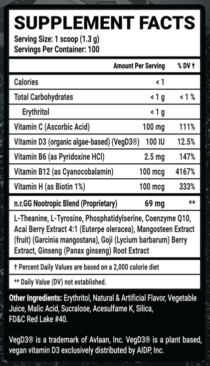 BLEACH Thousand-Year Blood War: The Death and the Strawberry Caffeine Free - 100 Servings View Supplement Facts