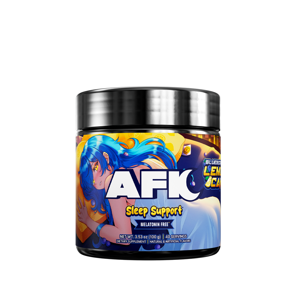 Supplement facts label showing 150 mg magnesium glycinate and 200 mg L-theanine per 2.5 g serving with 40 servings.