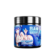 Black container with a blue label showing supplement facts, usage directions, and a barcode on the back of the product.