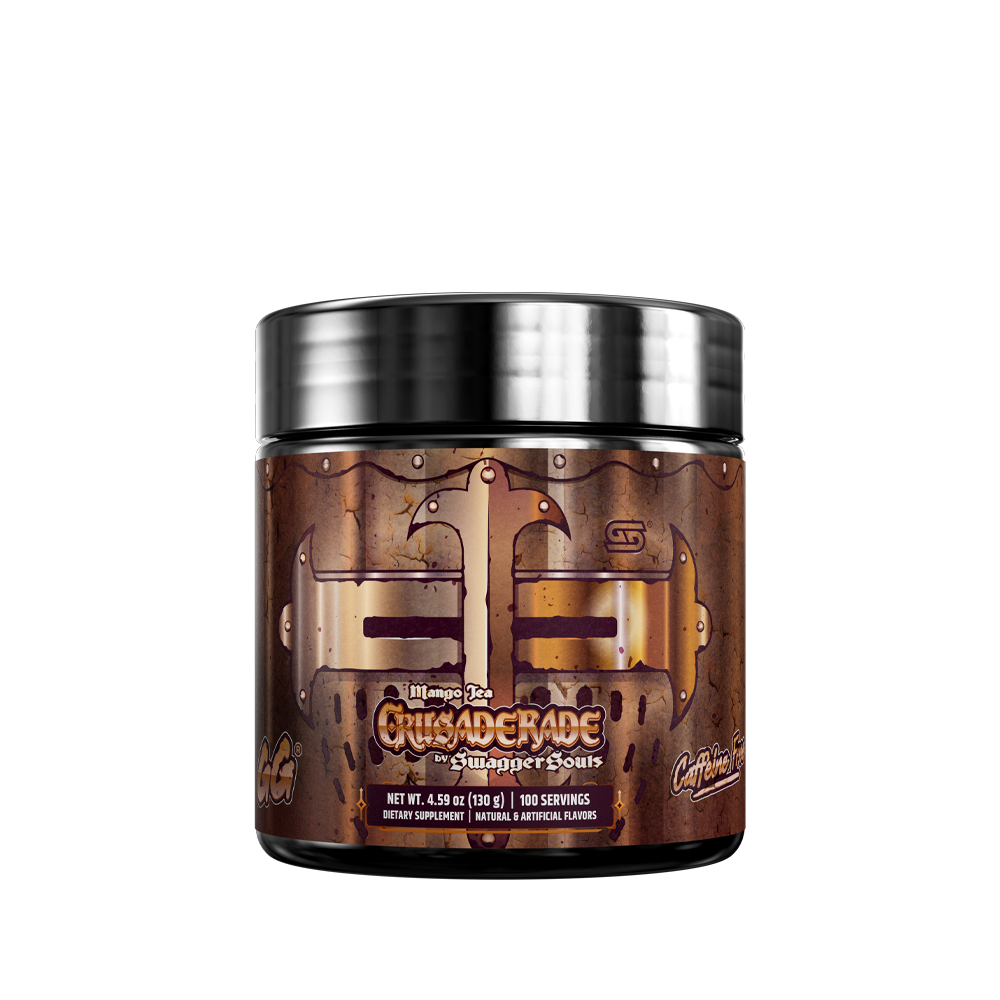 Dark brown supplement container with silver lid showing detailed nutrition facts and directions label