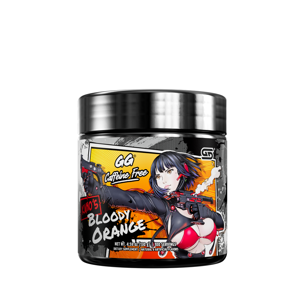 Black supplement jar showing detailed nutrition facts and ingredient label with barcode on the back side.
