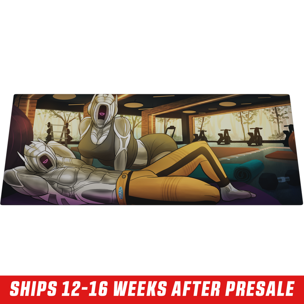 Slim rectangular box featuring a white-hooded, muscular figure with glowing pink eyes and yellow pants in dynamic pose.