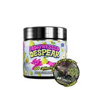 Black supplement container with silver lid showing detailed nutrition facts and usage instructions in small text.