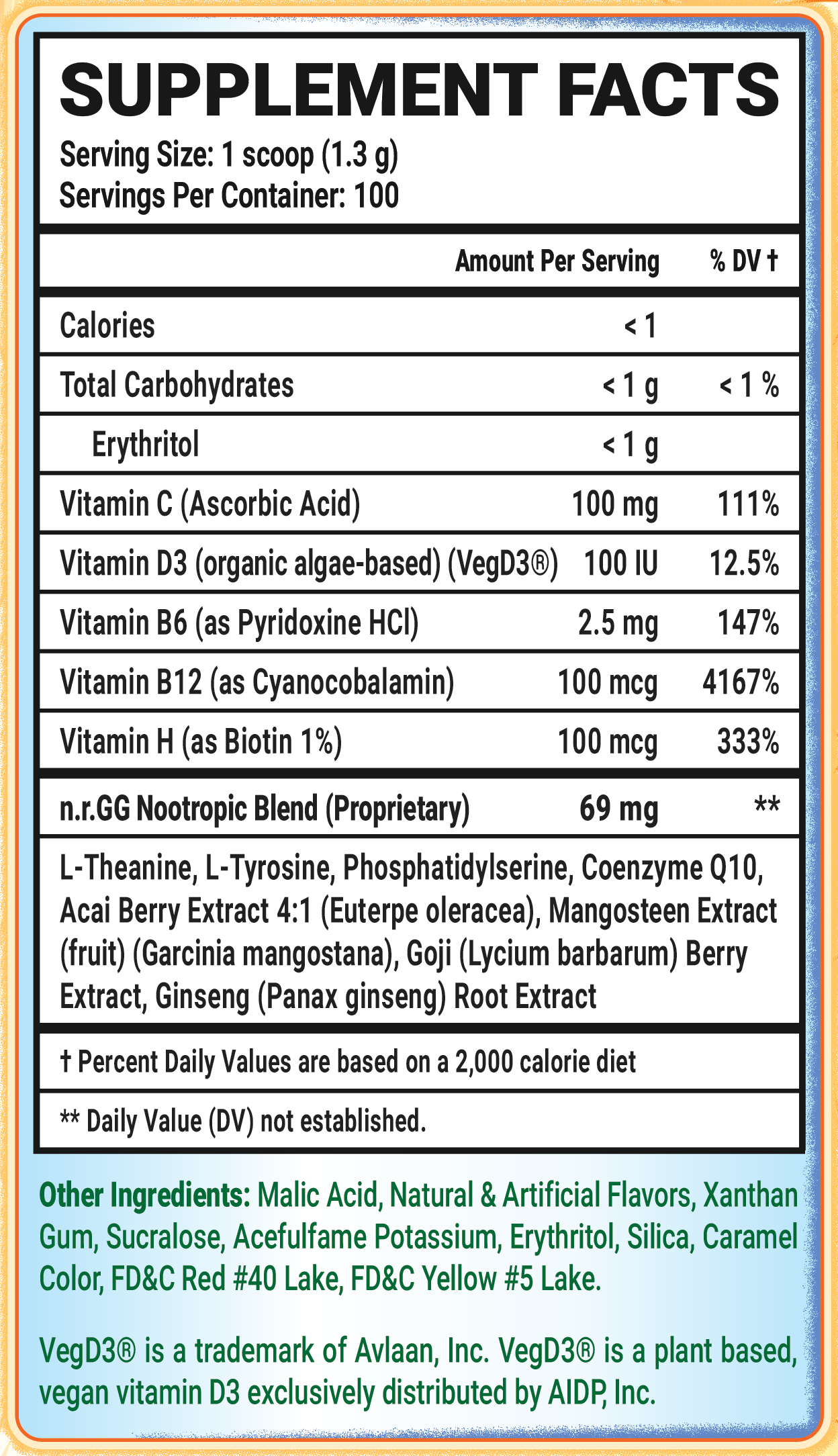The Yogurt Effect Caffeine Free - 100 Servings View Supplement Facts